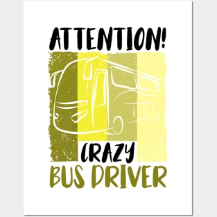 Bus bus driver school bus autobus Posters and Art